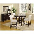 ADD TO YOUR SET: Modus Bossa 48 Inch Round Counter Height Dining Table in Dark Chocolate Finish