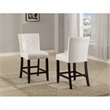 ADD TO YOUR SET: Modus Bossa Counter Height Parsons Stool in White Leatherette (Set of 2)