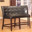 ADD TO YOUR SET: Modus Bossa Counter Height Banquette in Black Leatherette
