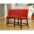ADD TO YOUR SET: Modus Bossa Counter Height Banquette in Red Leatherette
