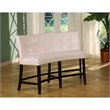 ADD TO YOUR SET: Modus Bossa Counter Height Banquette in White Leatherette