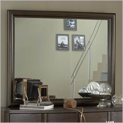 Modus Perimeter Landscape Mirror in Chocolate Brown Finish
