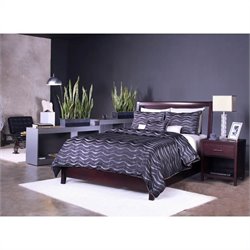 Modus Furniture International Nevis Low Profile Storage Bed in Espresso