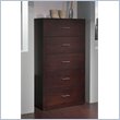 ADD TO YOUR SET: Modus Modera Five Drawer Chest in Chocolate Brown