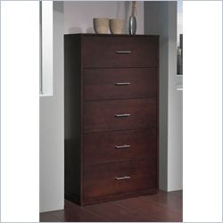 Modus Modera Five Drawer Chest in Chocolate Brown