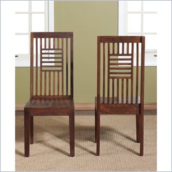 Modus Palindrome Slat Back Chair in Chestnut (Set of 2)