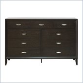 Modus Penthouse 7 Drawer Dresser and Mirror Set in Coco