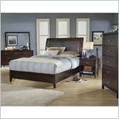 Modus Furniture Urban Loft Leatherette Upholstered 6 Piece Storage Bedroom Set in Chocolate
