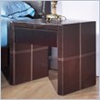 ADD TO YOUR SET: Modus Torino Upholstered Nightstand in Chocolate Leatherette
