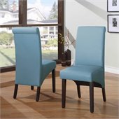 Modus Cosmo Sleigh Back Chair in Sky (Set of 2)