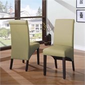 Modus Cosmo Sleigh Back Chair in Kiwi (Set of 2)