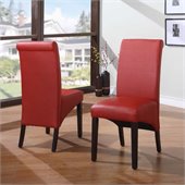 Modus Cosmo Sleigh Back Chair in Ruby (Set of 2)