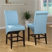 Modus Cosmo Sleigh Back Stool in Sky (Set of 2)