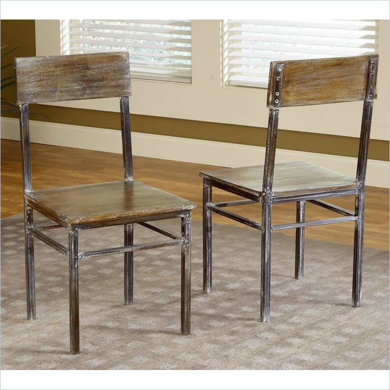 Modus Farmhouse Dining Chairs in Antique Walnut (Set of 2)