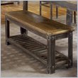 ADD TO YOUR SET: Modus Farmhouse Bench in Antique Walnut