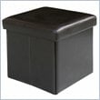 ADD TO YOUR SET: Modus Urban Seating Folding Storage Cube  in Chocolate Leatherette