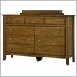 ADD TO YOUR SET: Modus Furniture City II Nine Drawer Dresser in Pecan