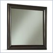 ADD TO YOUR SET: Modus Furniture Contour Beveled Glass Mirror in Ebony 