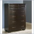 ADD TO YOUR SET: Modus Furniture Contour Six Drawer Chest in Ebony 