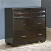 Modus Furniture Contour Four Drawer Media Chest in Ebony 