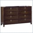 ADD TO YOUR SET: Modus Furniture Legend Wood Eight Drawer Dresser in Chocolate Brown