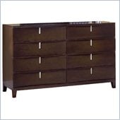 Modus Furniture Legend Wood Eight Drawer Dresser in Chocolate Brown