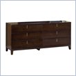 ADD TO YOUR SET: Modus Furniture Legend Wood Six Drawer Dresser in Chocolate Brown