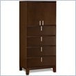ADD TO YOUR SET: Modus Furniture Legend Wood 4 Drawer 2 Door Chest in Chocolate