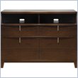 ADD TO YOUR SET: Modus Furniture Legend Wood 2 Drawer 2 Door Media Chest in Chocolate