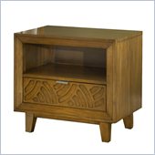 Modus Furniture Trellis One Drawer Nightstand in Pecan