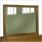 Modus Furniture Trellis Landscape Mirror in Pecan