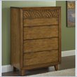 ADD TO YOUR SET: Modus Furniture Trellis Five Drawer Chest in Pecan