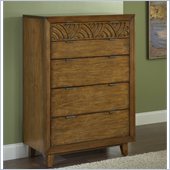 Modus Furniture Trellis Five Drawer Chest in Pecan