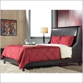 Modus Furniture Full Size Tiffany Platform Storage Bed in Chocolate Leatherette