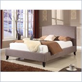 Modus Furniture Elise Camelback Panel Bed in Fog Linen