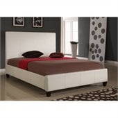 Modus Furniture Mambo Upholstered Panel Bed in Ivory