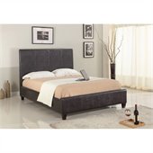 Modus Furniture Mambo Upholstered Panel Bed in Chocolate