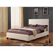 Modus Furniture Mambo Upholstered Platform Bed in Ivory