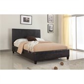 Modus Furniture Mambo Upholstered Platform Bed in Chocolate