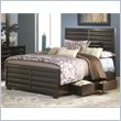 ADD TO YOUR SET: Modus Furniture Contour Two Drawer Storage Bed in Ebony
