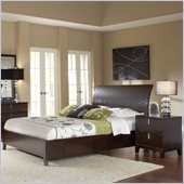 Modus Furniture Legend Wood Four Drawer Storage Bed in Chocolate Brown