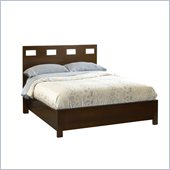 Modus Furniture Veneto Twin Size Platform Bed in Chocolate Brown