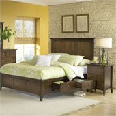Modus Furniture Paragon Four Drawer Storage Bed in Truffle 