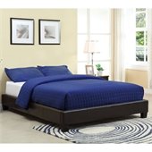 Modus Furniture Ledge Upholstered Platform Bed in Chocolate