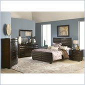 Modus Furniture Contour Storage 4 Piece Bedroom Set in Ebony