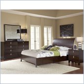 Modus Furniture Legend Wood 4 Piece Bedroom Set in Chocolate Brown