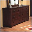 ADD TO YOUR SET: Modus Canyon Six Drawer Double Dresser in Distressed Saddle Brown