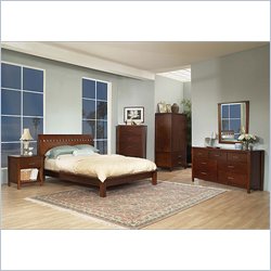 Modus Veneto Mahogany Platform Bed 2 Piece Bedroom Set