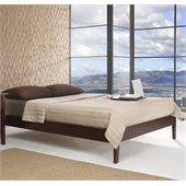 Modus Newport Simple Tropical Mahogany Modern Platform Bed in Cordovan