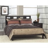 Modus Nevis Riva Modern Low Profile Wood Platform Bed in Espresso